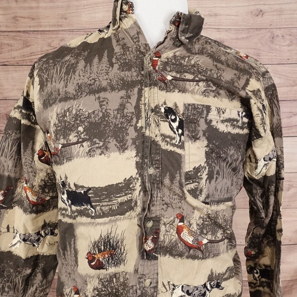 FIELD TESTED BY OUTDOOR LIFE NATURE HUNTING WILDERNESS BUTTON UP SHIRT MENS M - Picture 1 of 7